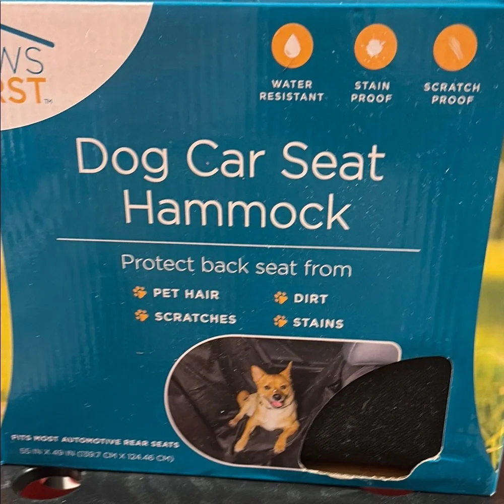 Paws First Dog Car Seat Hammock